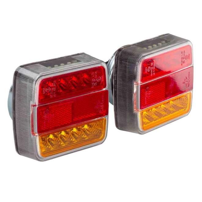 Magnet-LED-Leuchtenset | 7-poliger Stecker | 4-fach LED | 7500 mm | 12 Volt