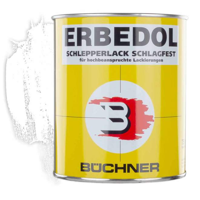 ERBEDOL | Schlepperlack | reinweiss | RAL 9010 | 0,75 l