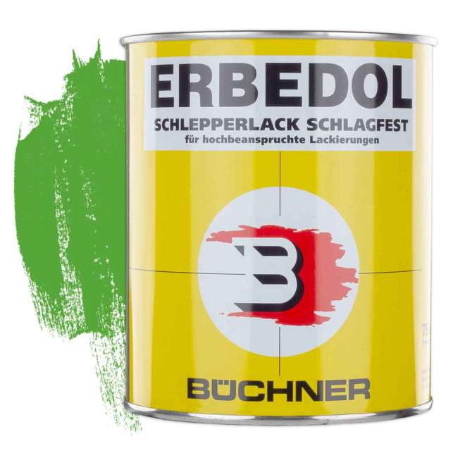 ERBEDOL | Schlepperlack | gelbgrün | RAL 6018 | 0,75 l