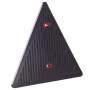 Dreieckrückstrahler | rot | mit 2 Löchern | 155 mm Außenkantenlänge | Anschraubteil