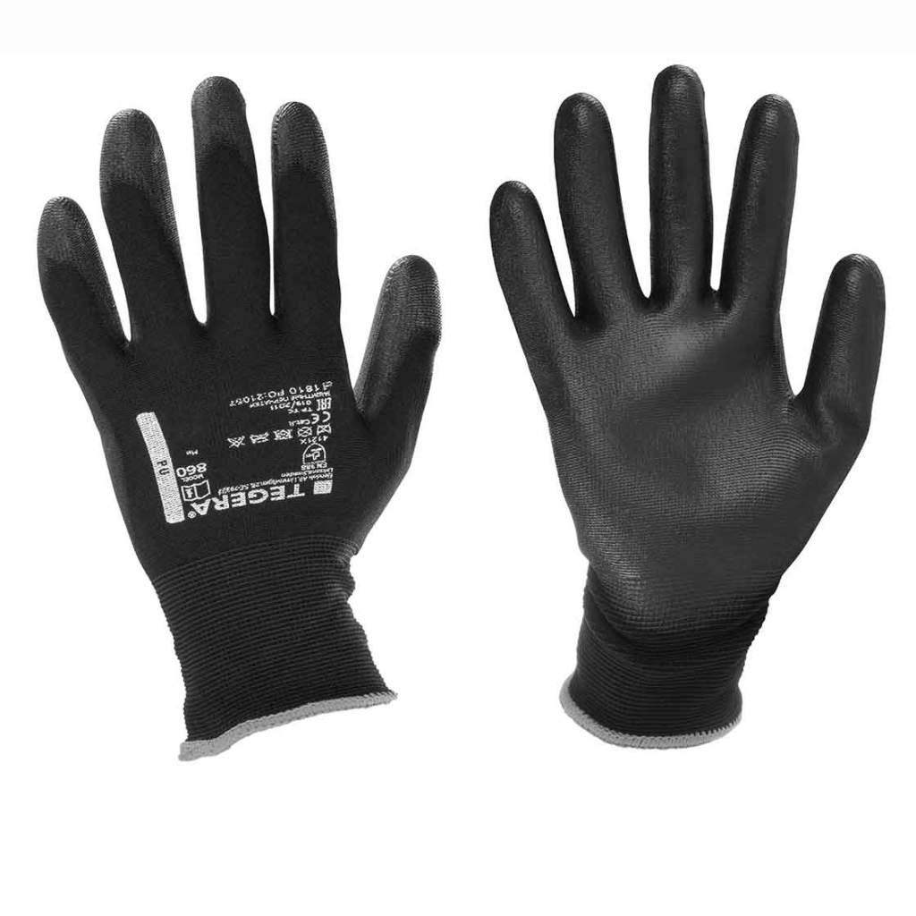 Montagehandschuhe Größe 9 Innenhand & Fingerspitzen PU-getaucht Handschuhe NEU 