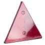 Dreieckrückstrahler | Farbe rot | mit 2 Löchern | 150 mm Außenkantenlänge | Anschraubteil