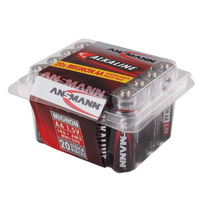 ANSMANN | Alkaline Batterie | Micro AA | LR06 1.5 V | 20 Stück