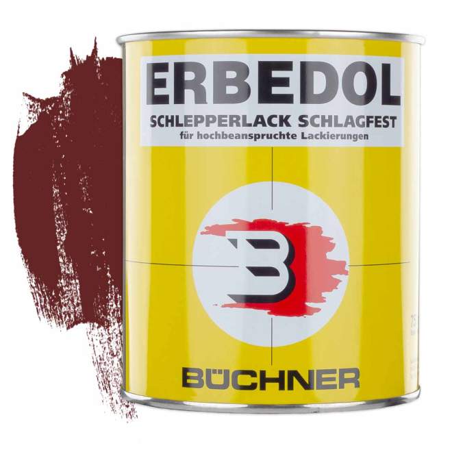 ERBEDOL | Schlepperlack | oxidrot | RAL 3009 | 0,75 l