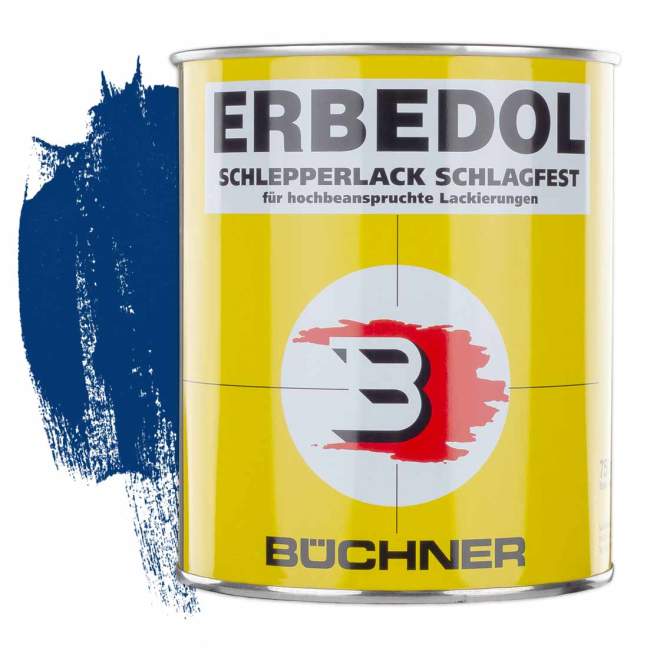 ERBEDOL | Schlepperlack | verkehrsblau | RAL 5017 | 0,75 l