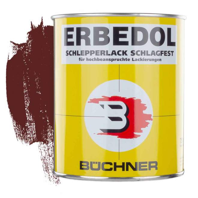 ERBEDOL | Schlepperlack | rotbraun | RAL 8012 | 0,75 l
