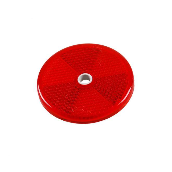 ASPÖCK | Rückstrahler | Form rund | Farbe rot | Ø 60 mm | zum Anschrauben