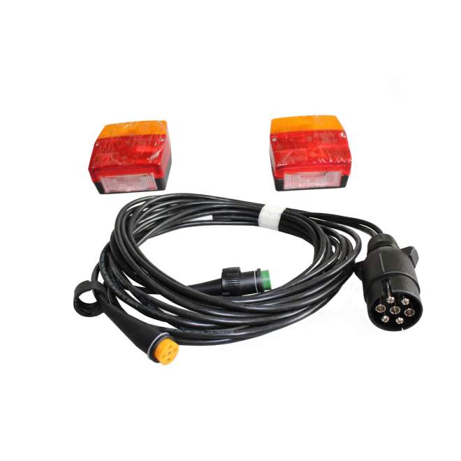 ASPÖCK | Beleuchtungsanlage | Modell Minipoint | Kabellänge 4000 mm | 7-poliger Stecker | 5-polige Bajonettverbindung