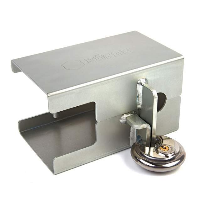 BÜNTE | Safety Box XL | Maße 192,5 x 115 x 115 mm | klappbar | mit Schloss | mit eingelassener Feder