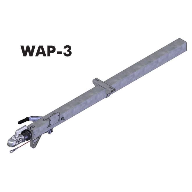 WAP | Auflaufeinrichtung | Ausführung WAP 17/17,3 | Belastung 850-1700 kg | Stützlast 100 kg | Ausführung mit Zugkugelkupplung