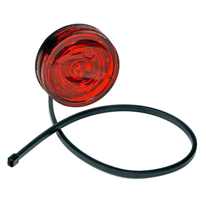 ASPÖCK | Begrenzungsleuchte | Modell MONOPOINT II LED | Farbe rot | Maße Ø 38 x 12 mm
