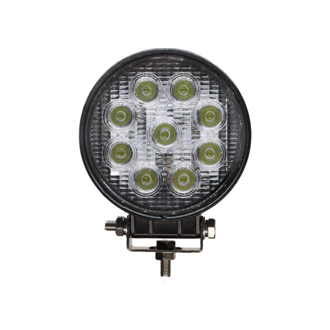 FABRILCAR | Arbeitsscheinwerfer | 2000 S LED (Spot) | Form rund | Lumen 2000 | mit Halterung | Farbe Weiß