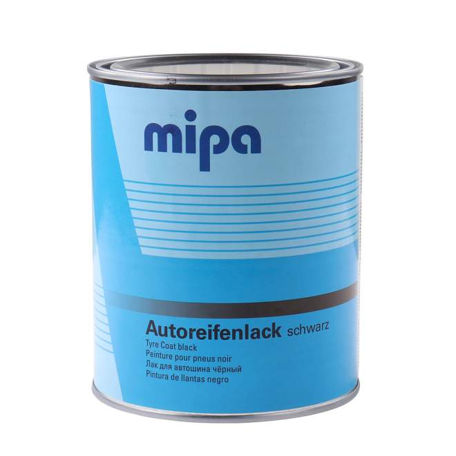 MIPA | Autoreifenlack | schwarz | 1 Liter