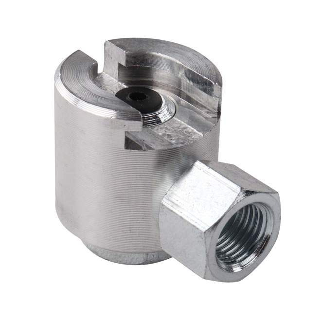Schiebekupplung | M1 & T1 | M10x1,0 | für Flachschmiernippel | Ø 16 mm | Aluminium