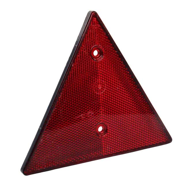 OrgaTop | Dreieckrückstrahler | rot | mit 2 Löchern | 155 x 135 mm | passend zu FORTSCHRITT