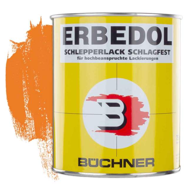 ERBEDOL | Schlepperlack | Bomag | orange | entspricht Lackschlüssel RAL 2011 | 0,75 l