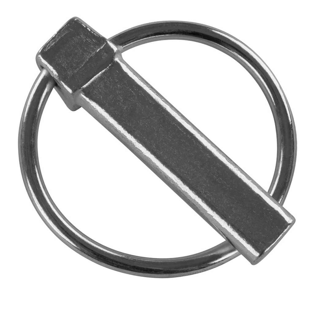 Klappsplint Rohrklappsplint rund mit Rastverschluss 8,0 x 70 mm weiß verzinkt 